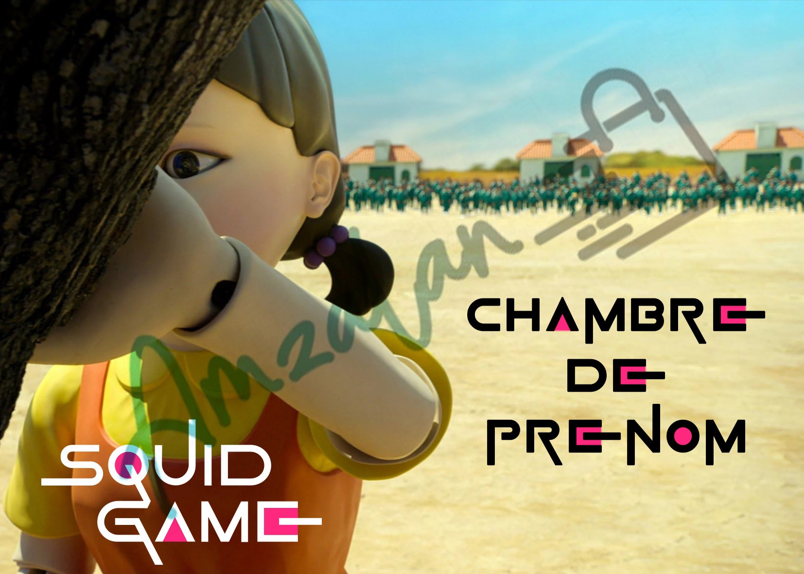 PLAQUE DE CHAMBRE SQUID GAME V1