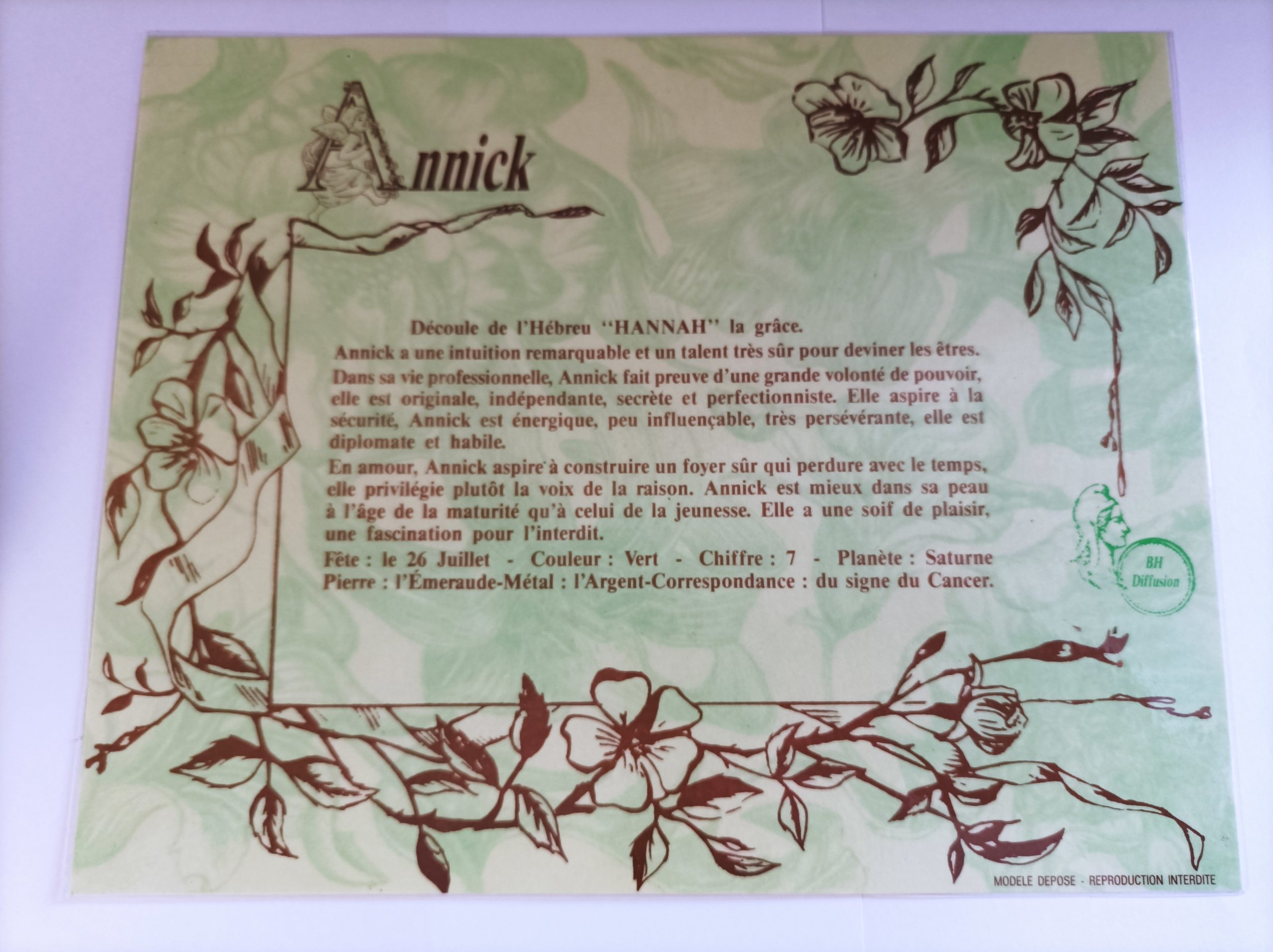 Signification du prénom "ANNICK" V2