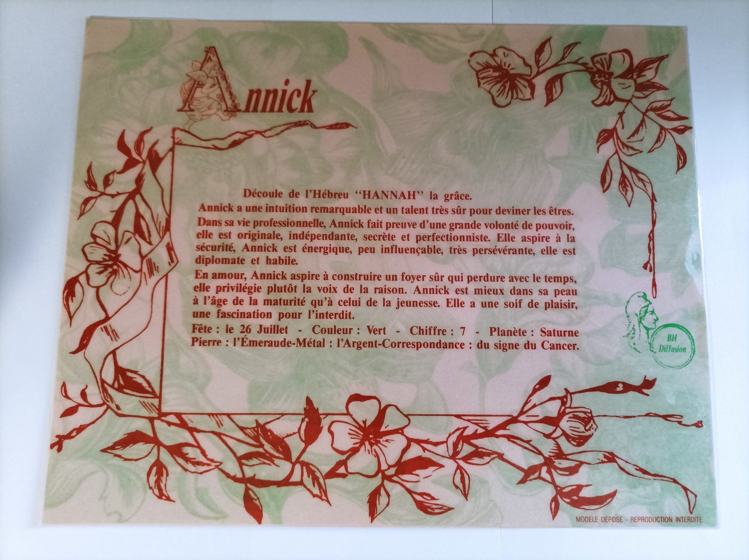 Signification Du Prénom "Annick" V1