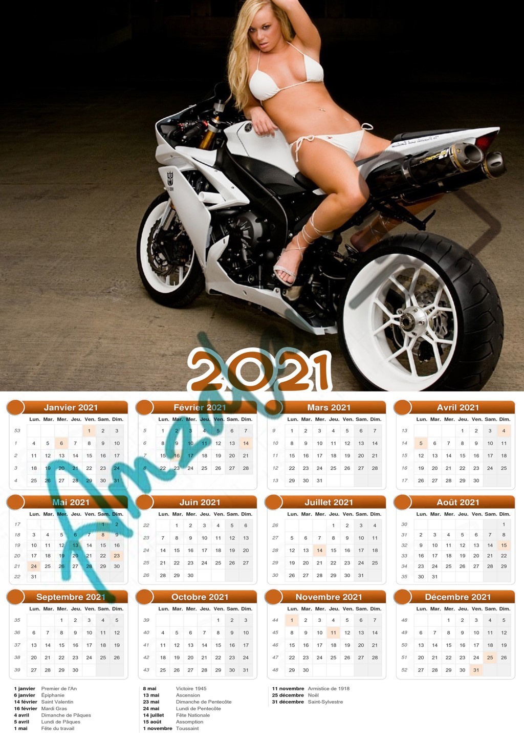 Calendrier collection FEMME SEXY V04