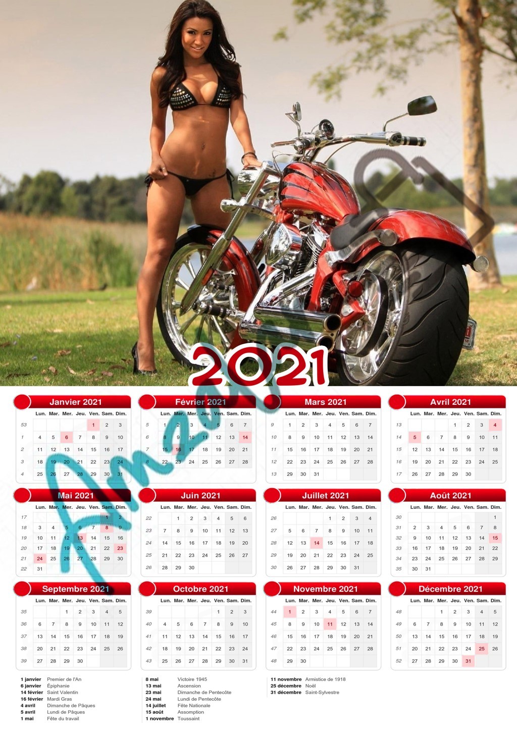 Calendrier collection FEMME SEXY V06