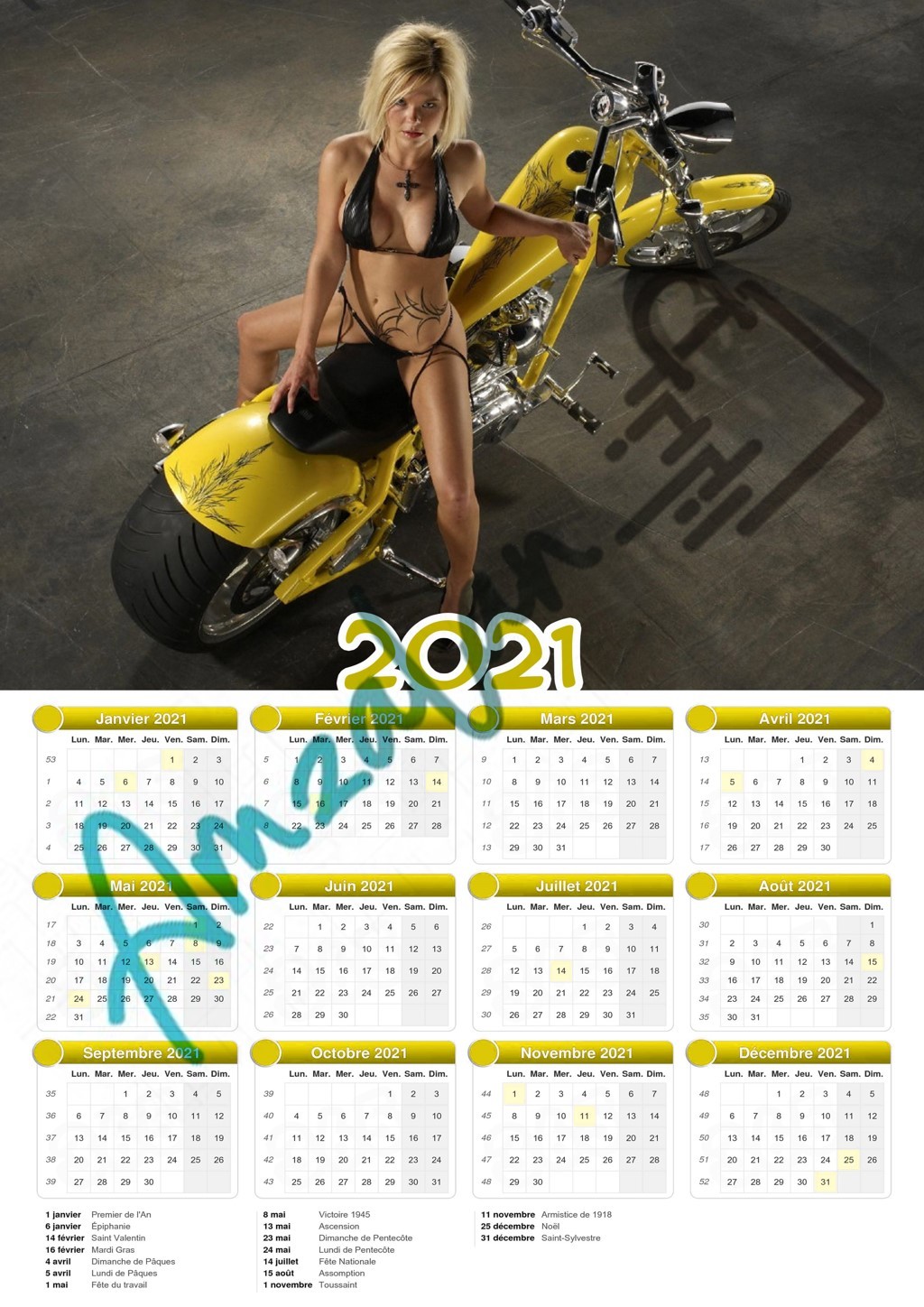 Calendrier collection FEMME SEXY V07