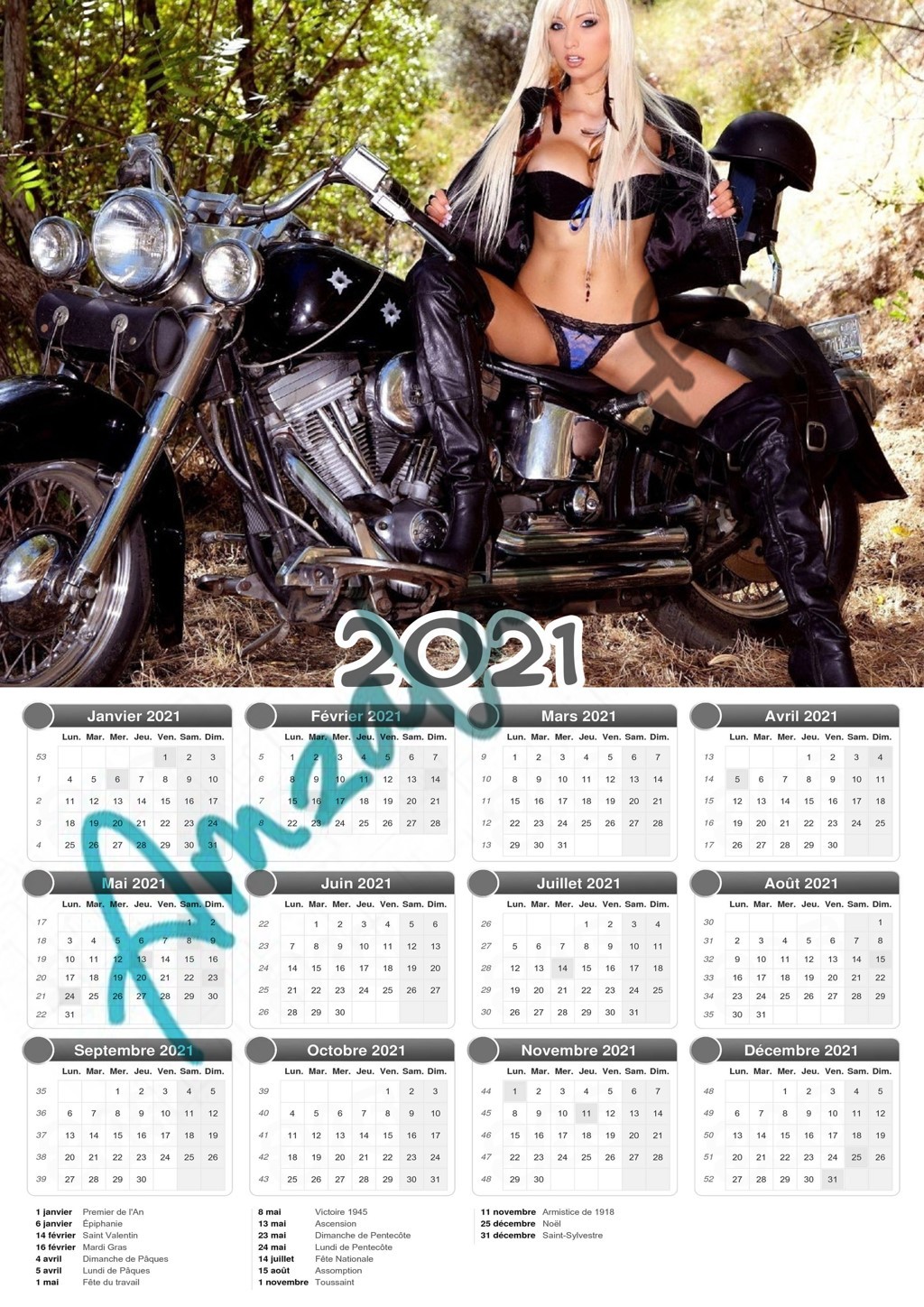 Calendrier collection FEMME SEXY V09