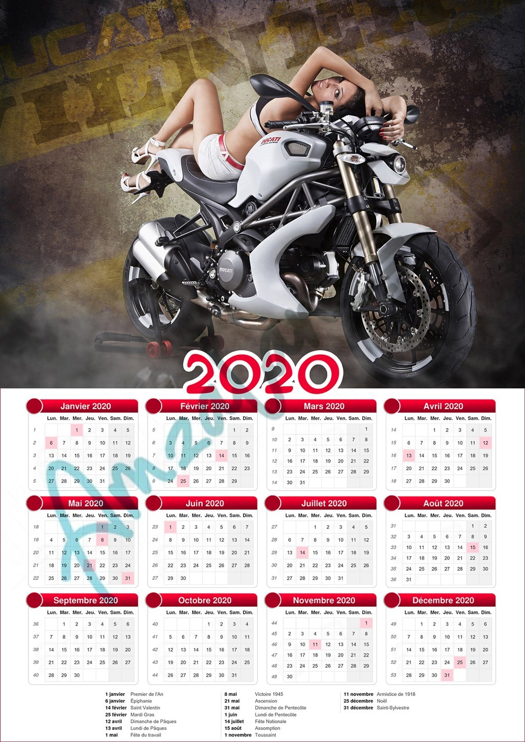 Calendrier collection FEMME SEXY V12