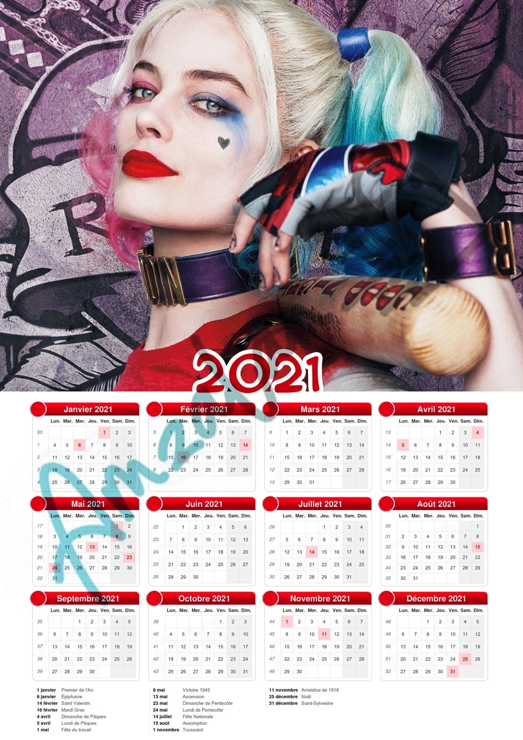 Calendrier collection FILM HARLEY QUINN V03