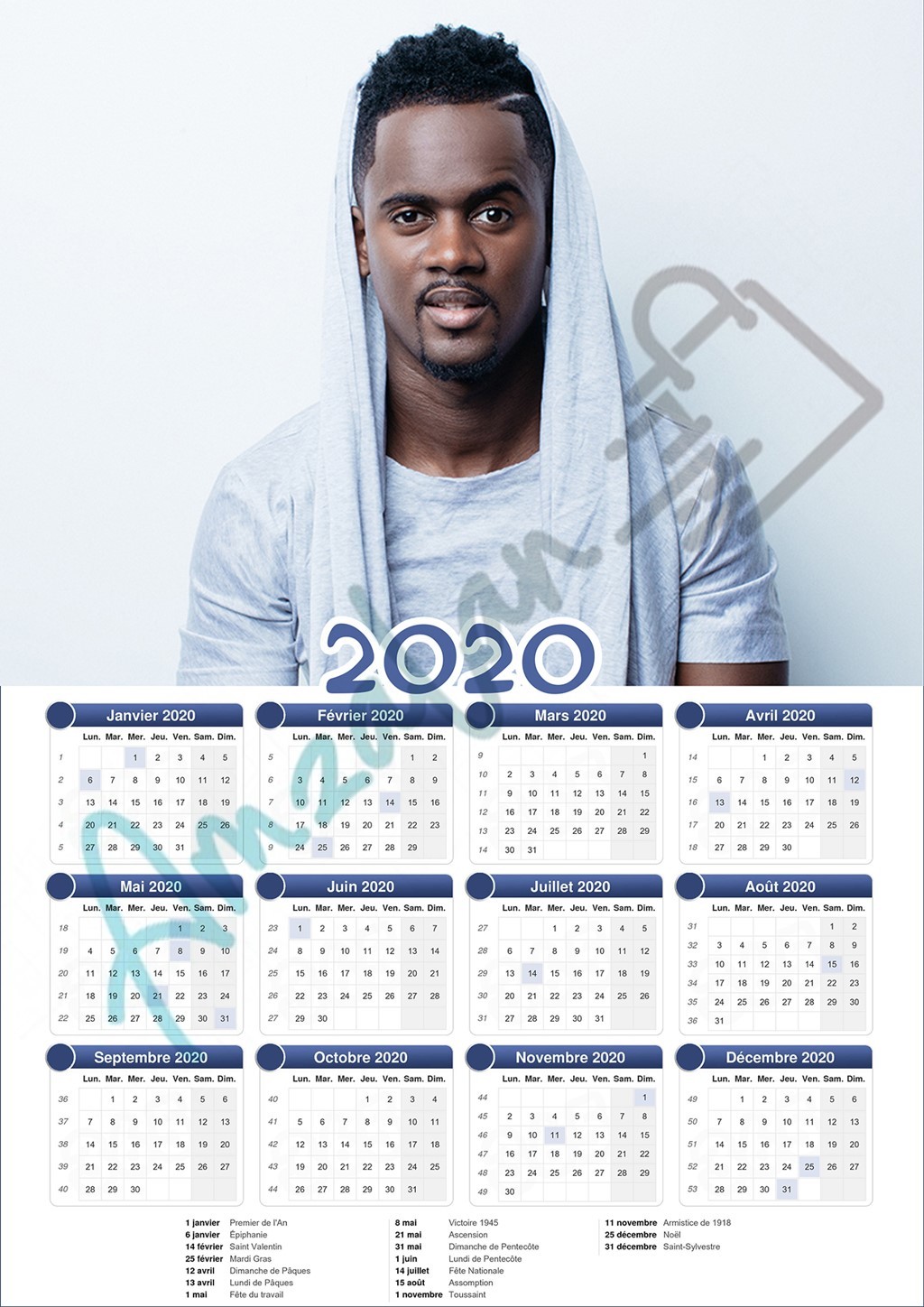 Calendrier collection STAR BLACK M V1
