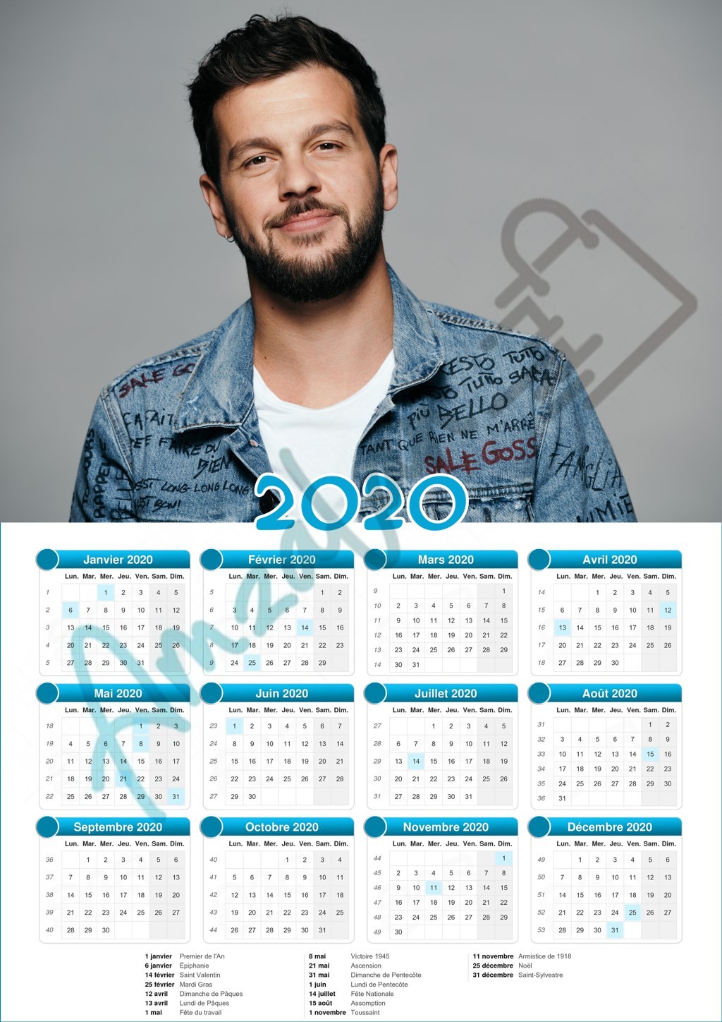 Calendrier collection STAR CLAUDIO CAPEO