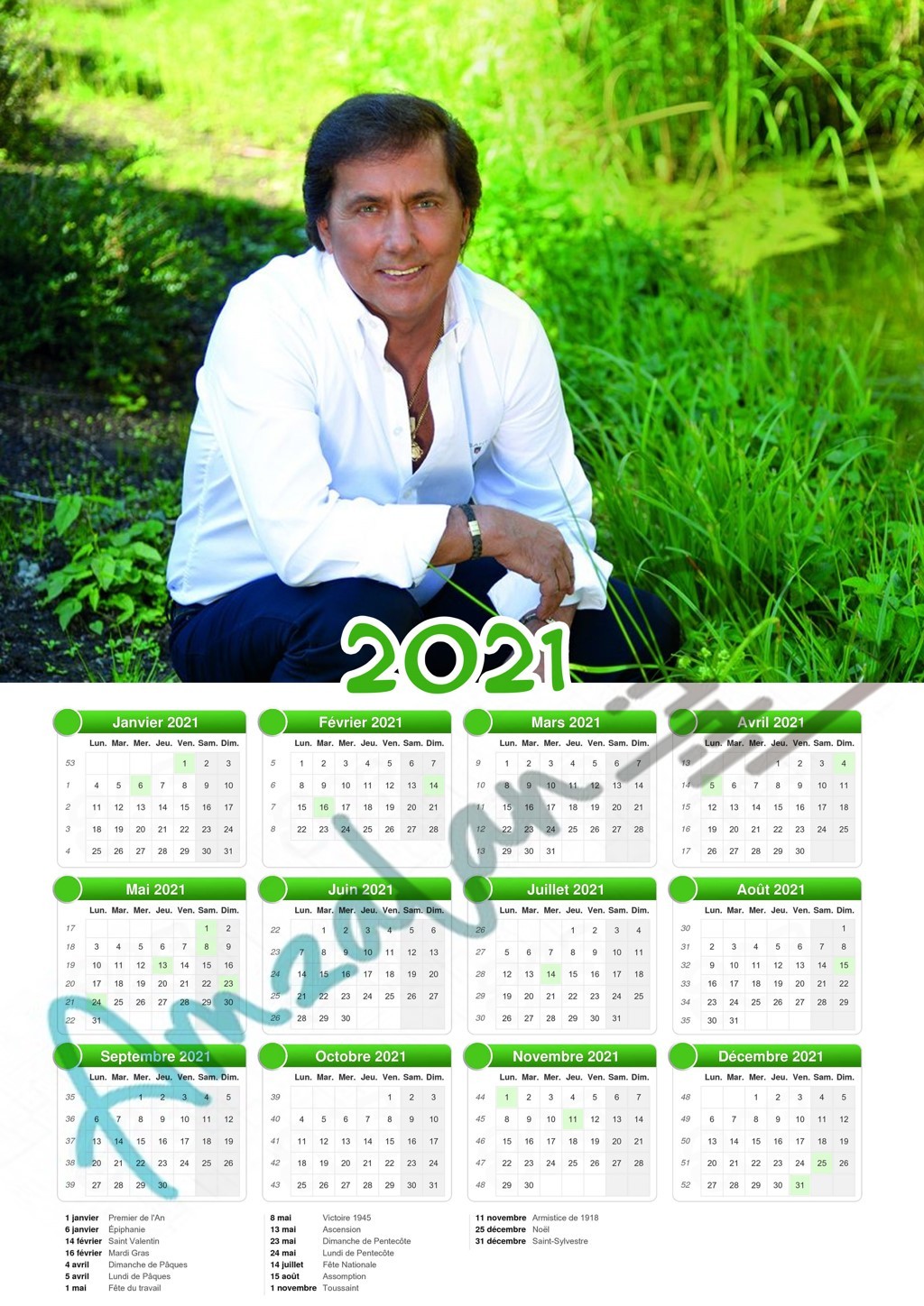 Calendrier collection STAR FRANCK MICHAEL