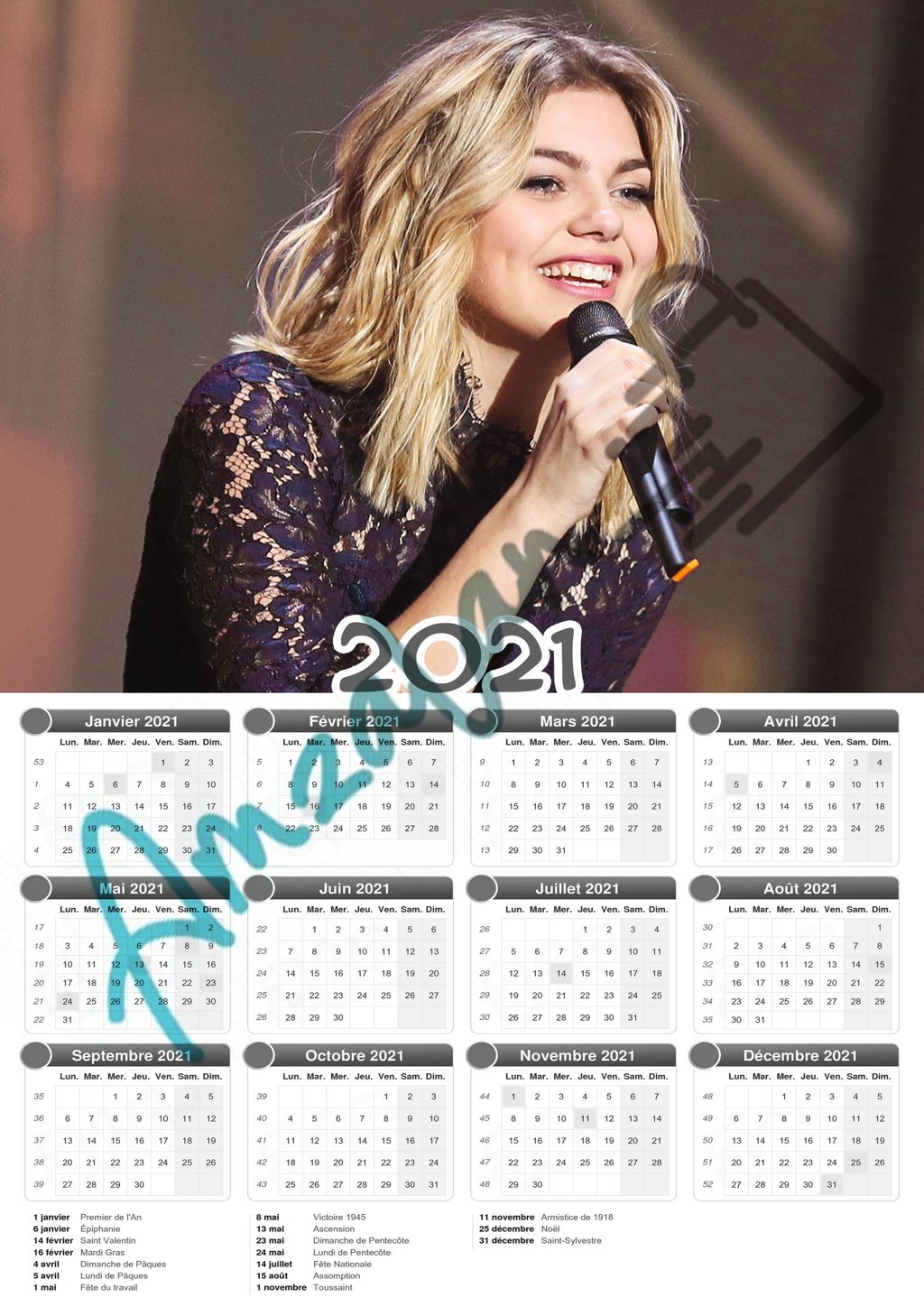 Calendrier collection STAR LOUANE V1