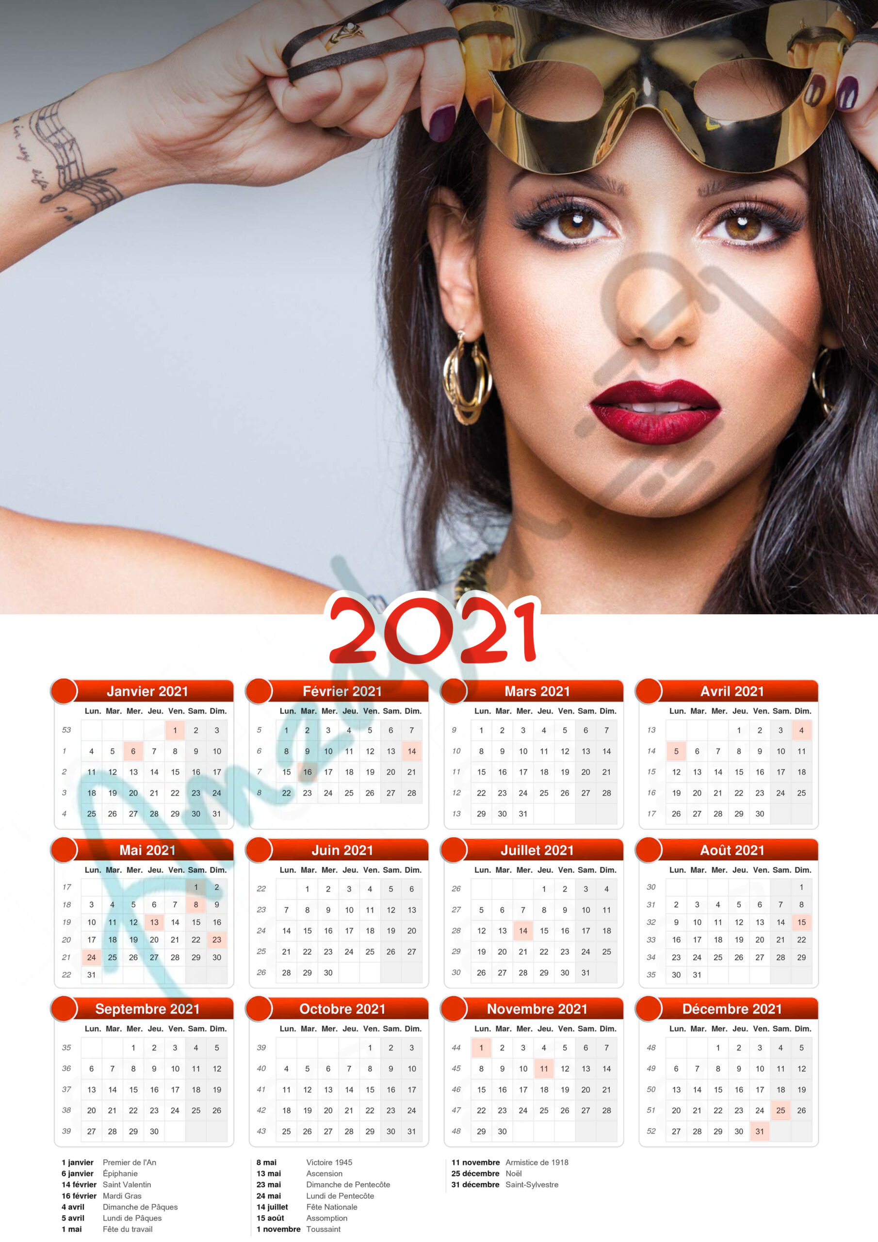 Calendrier collection STAR TAL V01