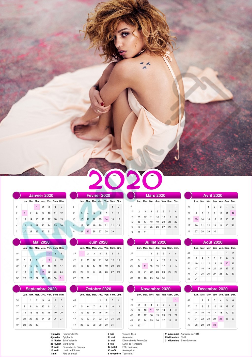Calendrier collection STAR TAL V02