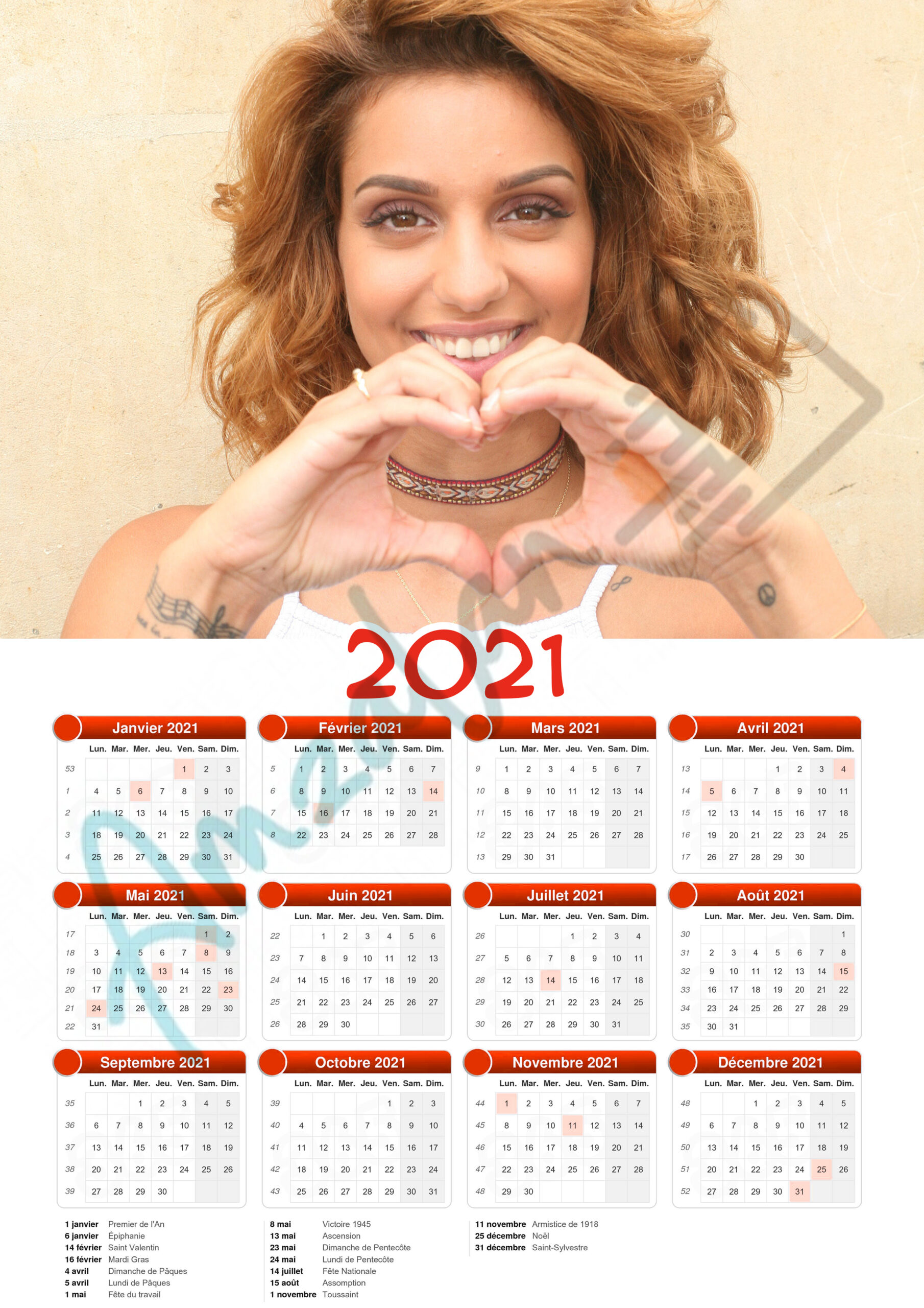 Calendrier collection STAR TAL V03