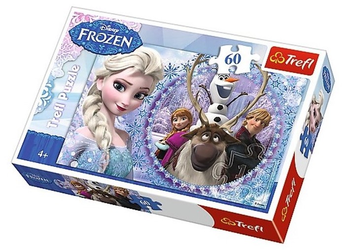 Puzzle 60 pièces enfants fille Reines des neiges