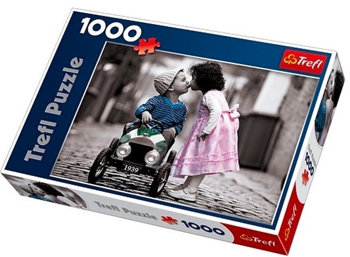 Puzzle 1000 pièces "BISOUS" adultes ou enfants+10 ans TREFL