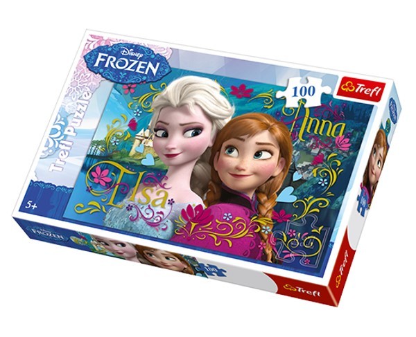 Puzzle 100 pièces enfants fille Reines des neiges