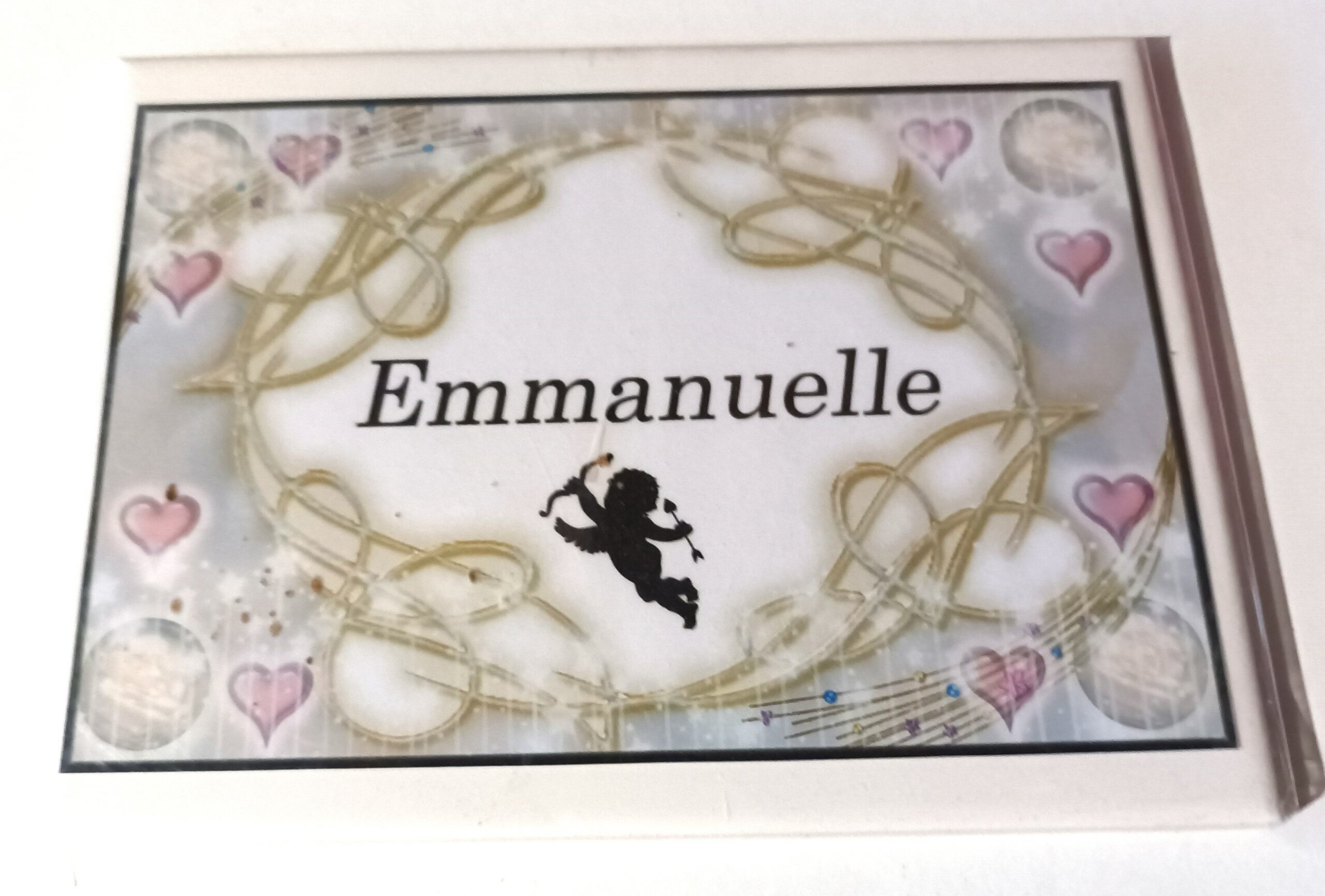 Faïence prénom ange Emmanuelle