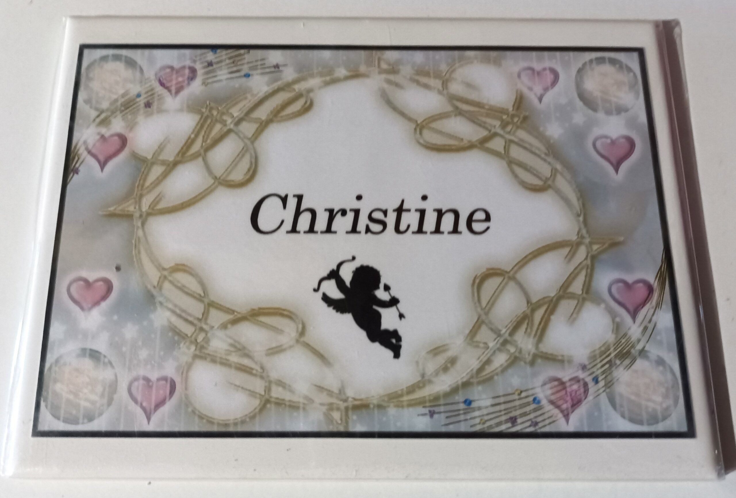 Faïence prénom ange Christine