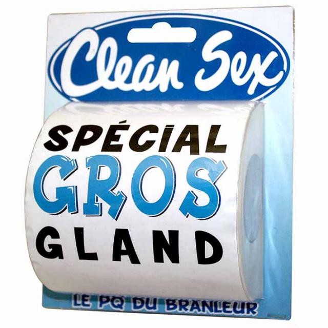 Papier toilette humoristique Clean Sex spécial Homme