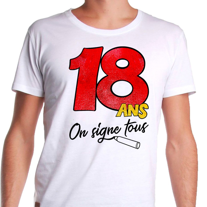 T-Shirt spécial dédicace 18 ans 1
