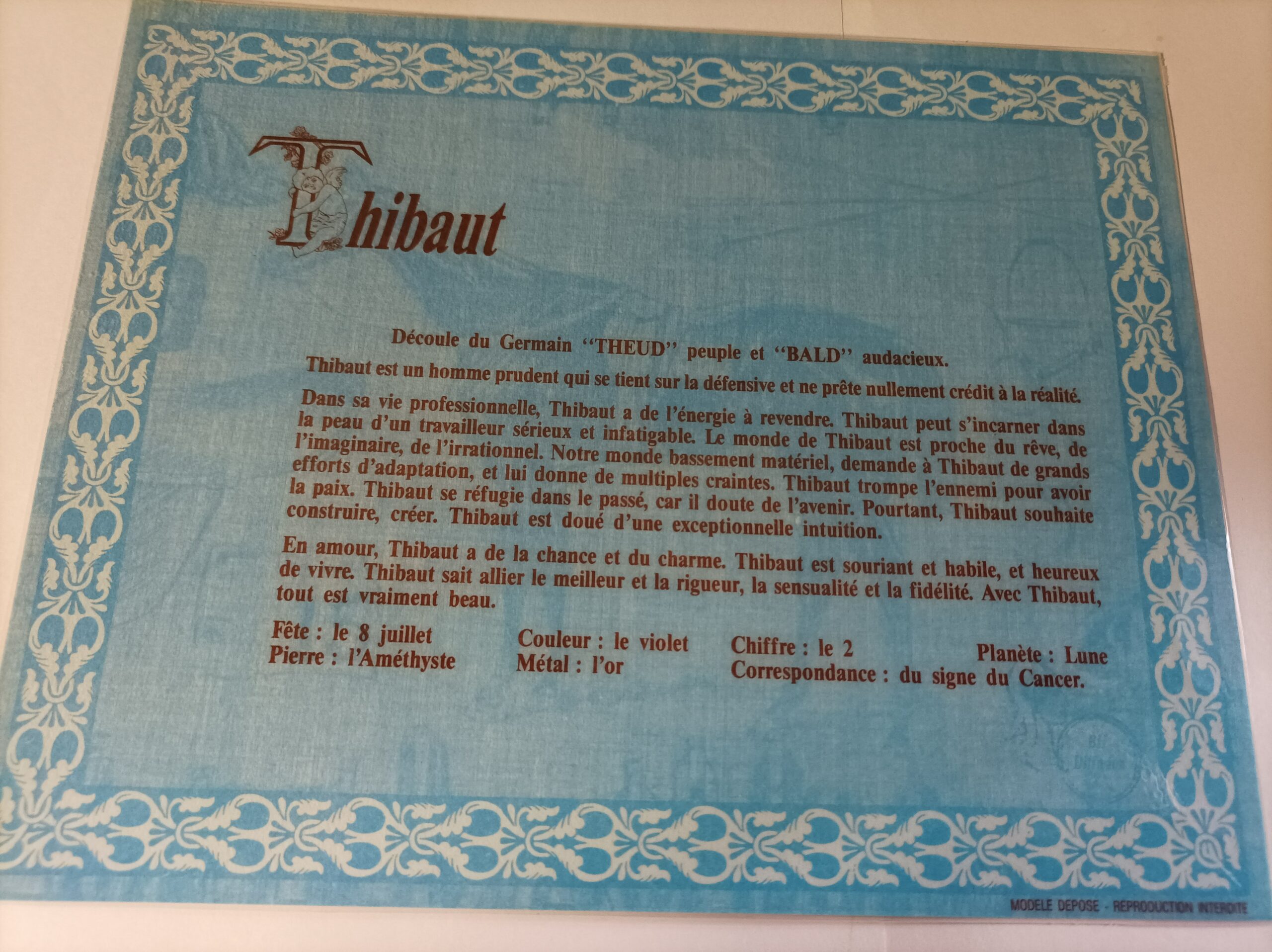 Signification du prénom THIBAUT