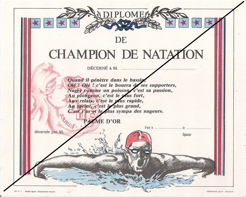 champion de natation