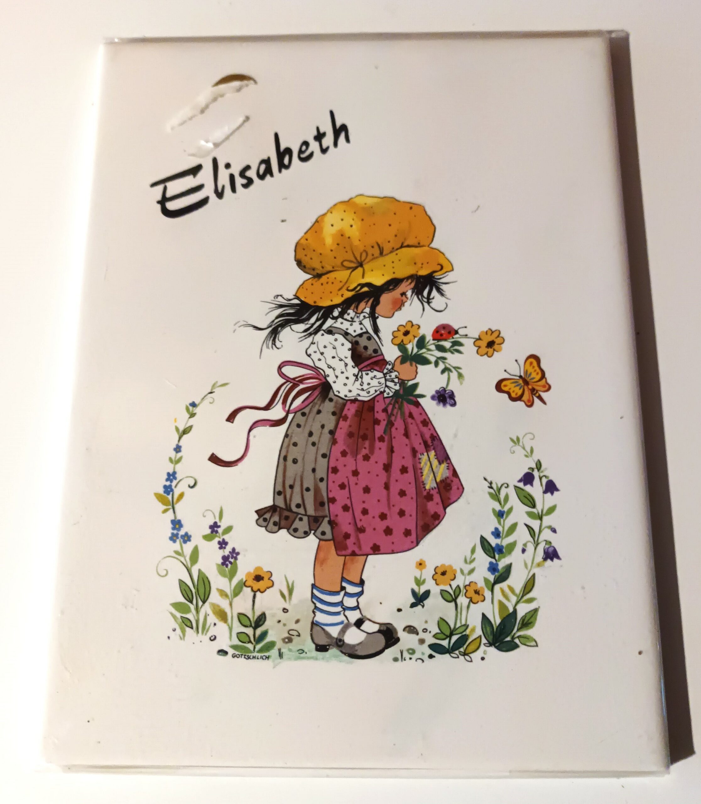 Faïence personnalisée prénom "ELISABETH" idée cadeau femme