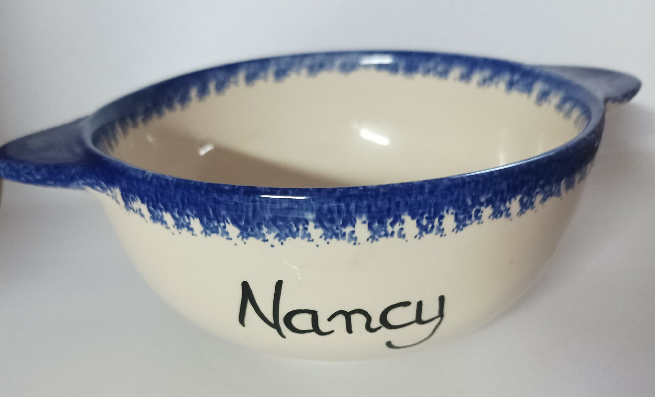 Bol Breton prénom "NANCY" - Faïence de Quimper