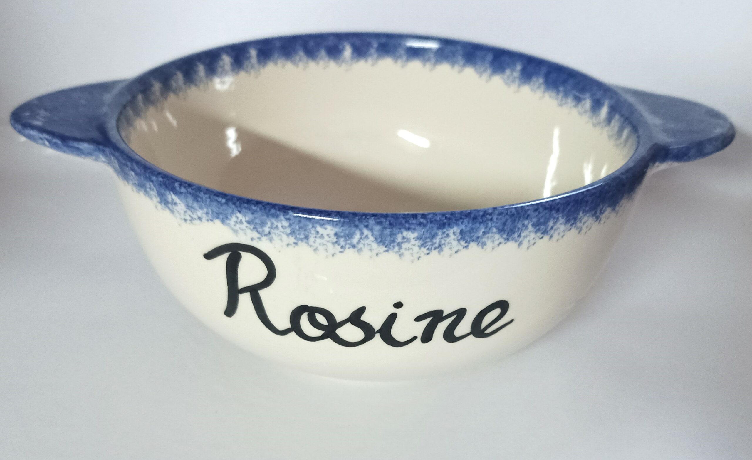 Bol Breton prénom "ROSINE" - Faïence de Quimper