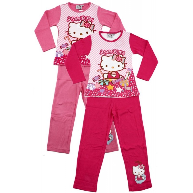 Ensemble pyjama Hello Kitty Long du 2 au 6 ans 2 pièces fille